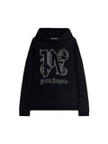 PALM ANGELS MONOGRAM STATEMENT HOODIE BLACK PALM ANGELS The Hype Company