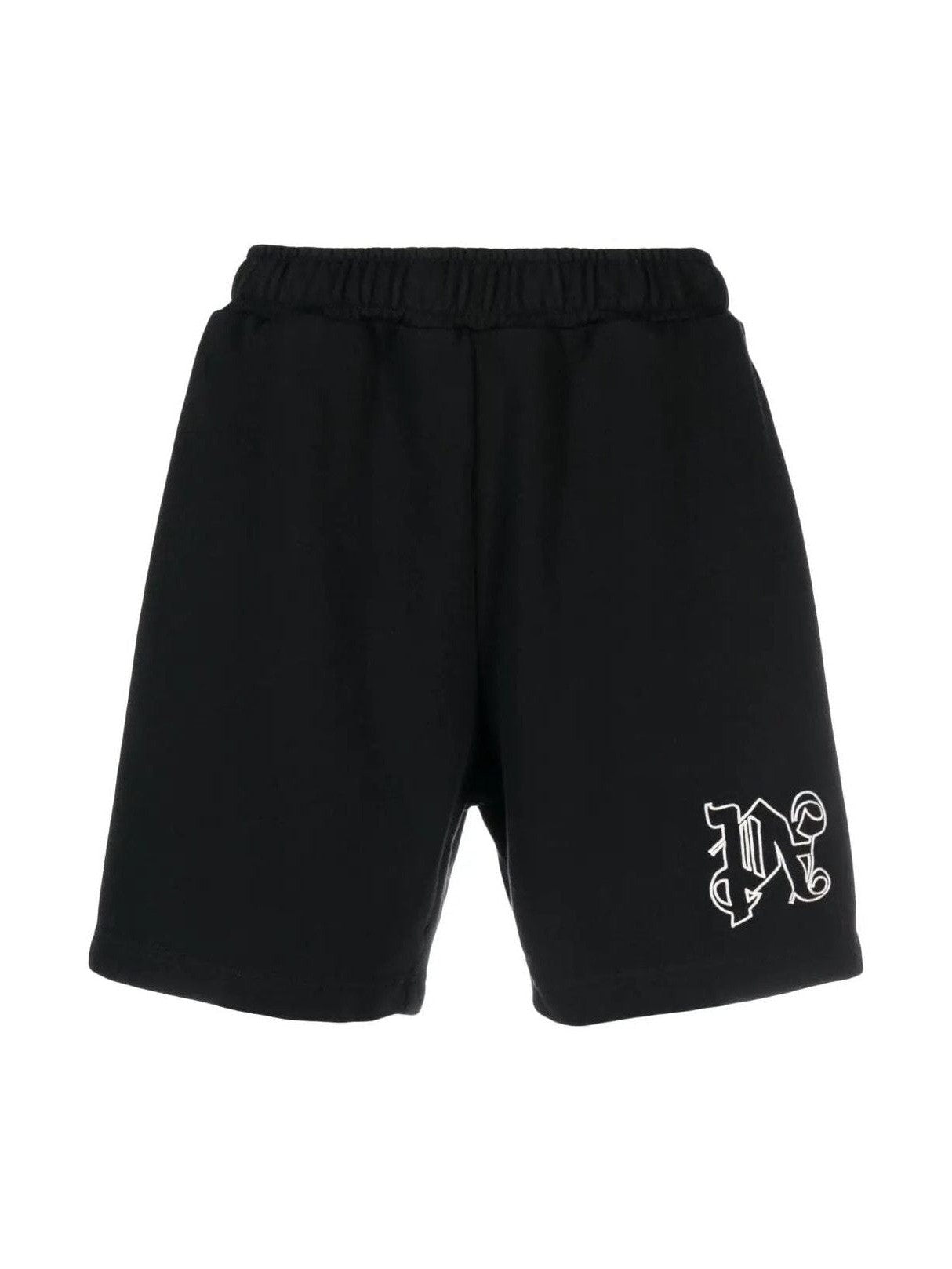 PALM ANGELS PA BLACK SWEATSHORTS