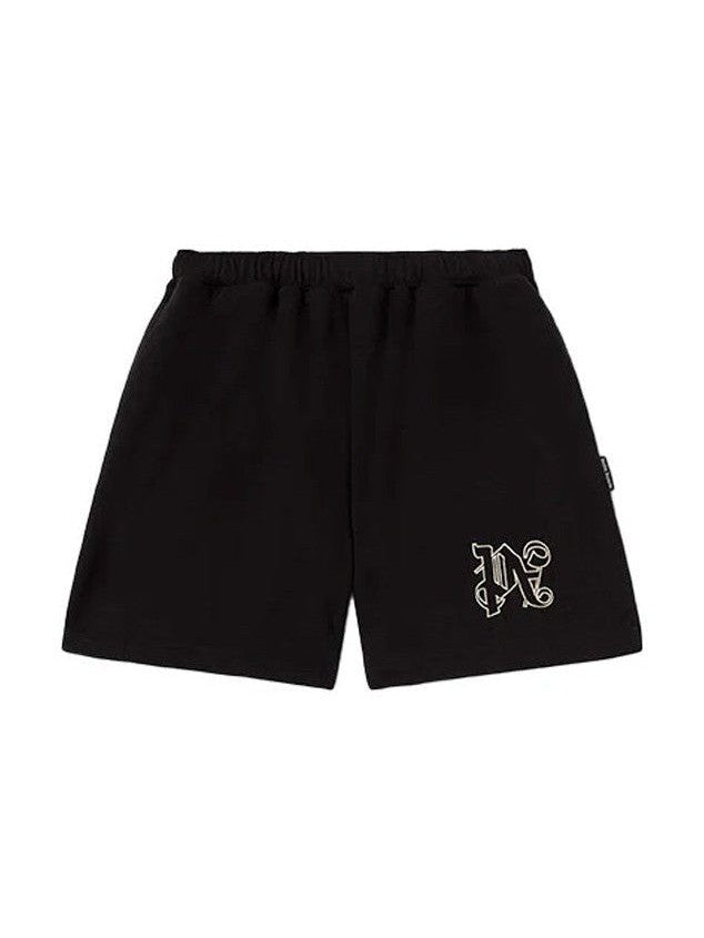PALM ANGELS PA BLACK SWEATSHORTS PALM ANGELS The Hype Company