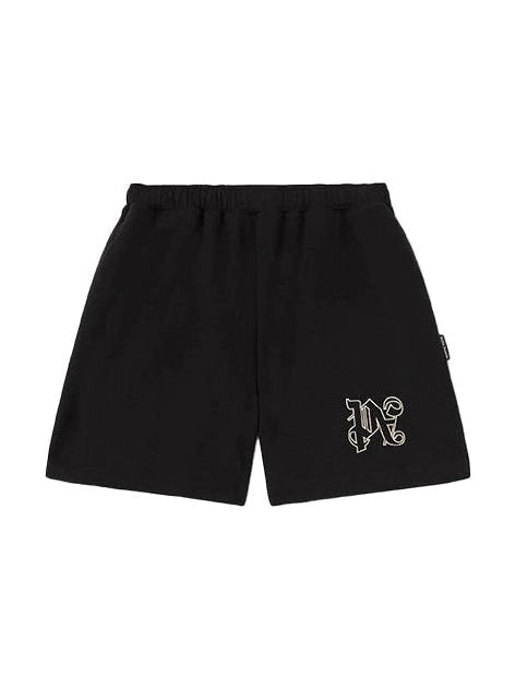PALM ANGELS PA BLACK SWEATSHORTS PALM ANGELS The Hype Company