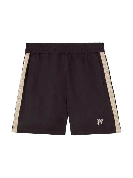 PALM ANGELS PA STRIPED LOGO TRACK SHORT PALM ANGELS The Hype Company