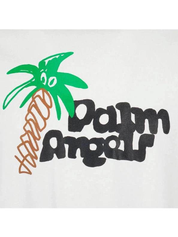 PALM ANGELS PALM PRINT WHITE TEE PALM ANGELS The Hype Company