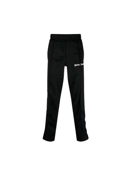 PALM ANGELS STRIPED LOGO TRACK PANTS BLACK PALM ANGELS The Hype Company