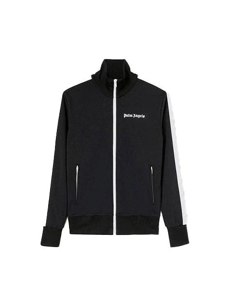 PALM ANGELS TRACK JACKET STRIPED LOGO BLACK PALM ANGELS The Hype Company
