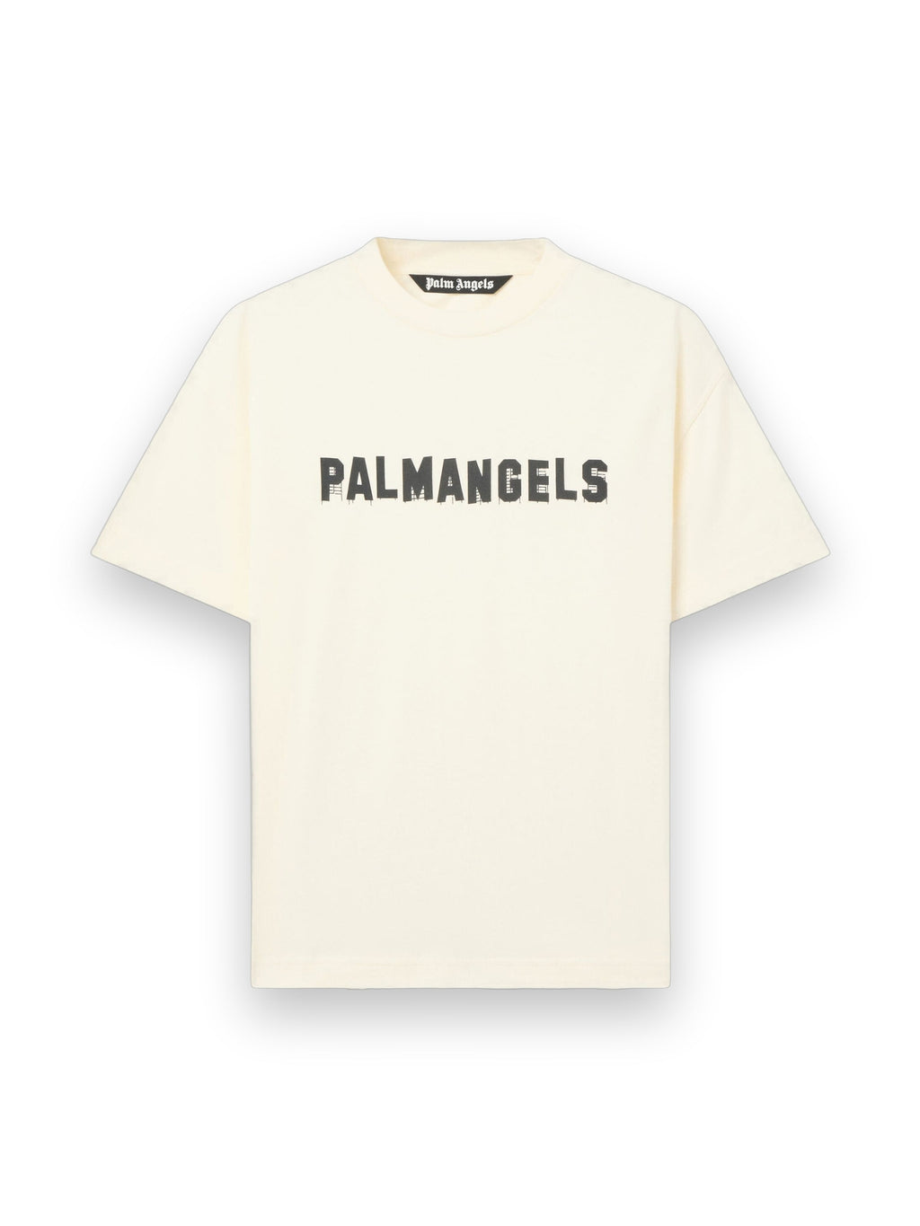 PALM ANGELS PALM HILLS REGULAR T-SHIRT OFF WHITE - BLACK