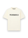 PALM ANGELS PALM HILLS REGULAR T-SHIRT OFF WHITE - BLACK
