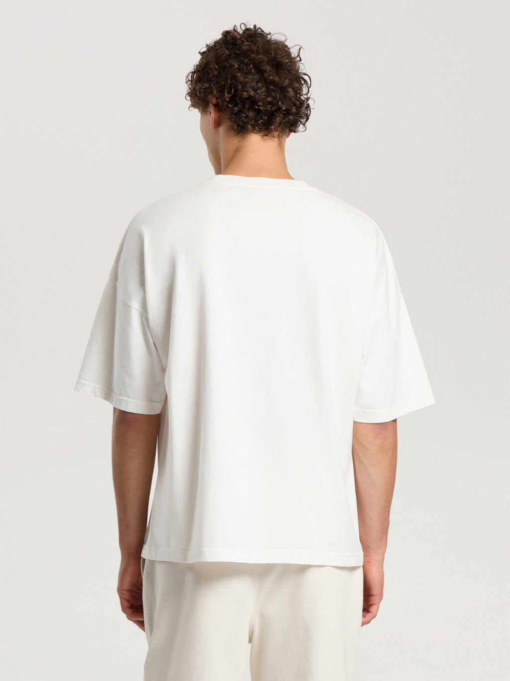 PALM ANGELS PALM LIFE LOOSE T-SHIRT OFF WHITE - BLACK — vista 5