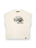 PALM ANGELS SURF CLUB REGULAR T-SHIRT OFF WHITE - BLACK