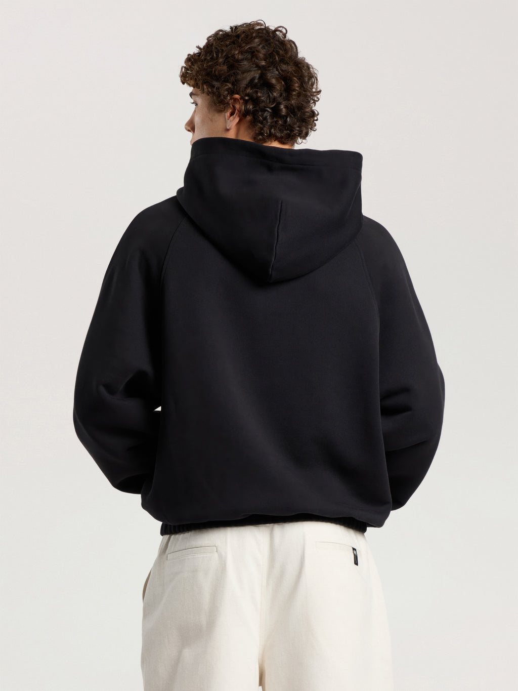 PALM ANGELS VINTAGE BOX LOGO LOOSE HOODIE BLACK - GREY — vista 5