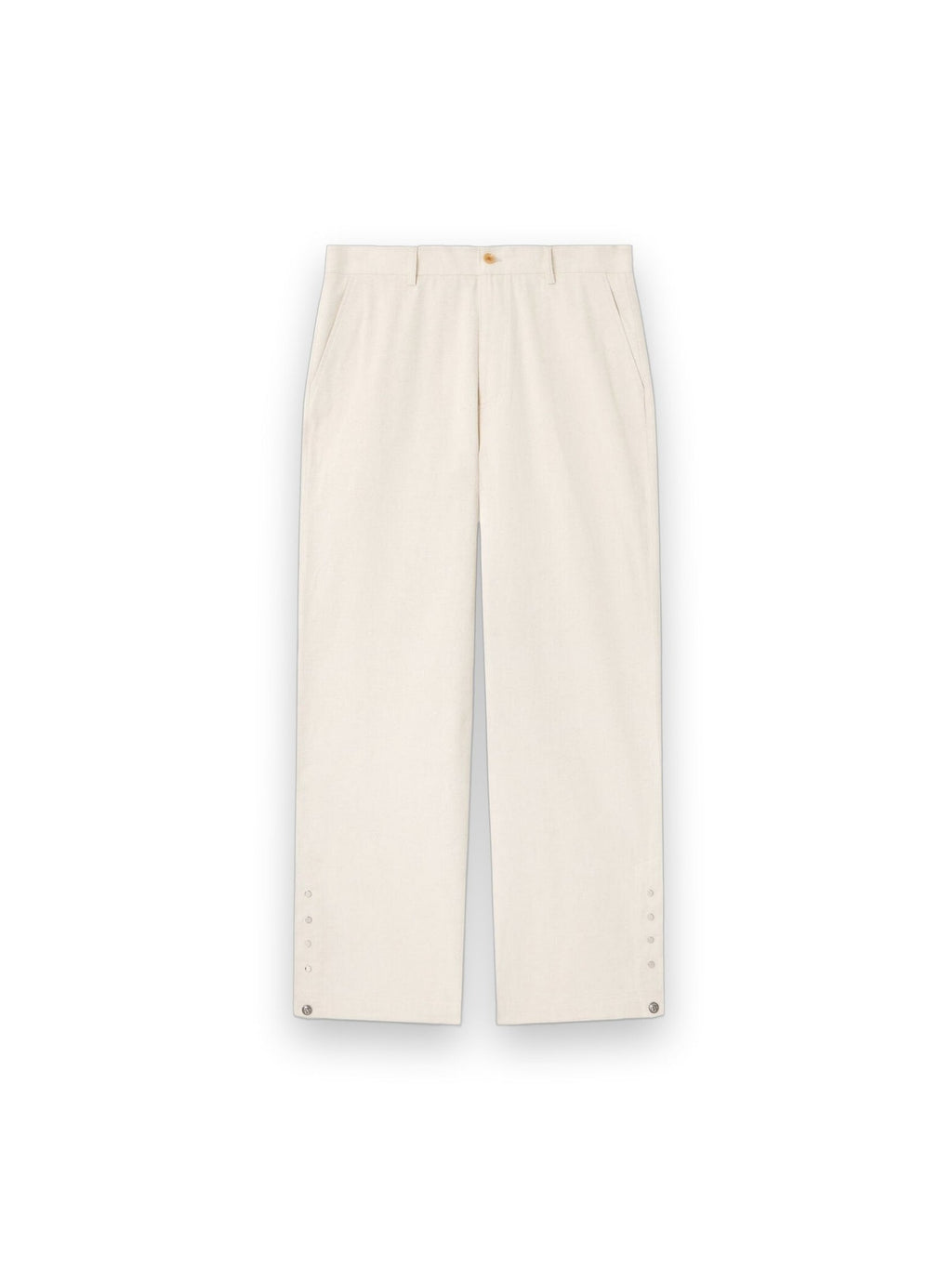 PALM ANGELS PALM TREE LOOSE TROUSERS OFF WHITE - SILVER
