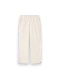 PALM ANGELS PALM TREE LOOSE TROUSERS OFF WHITE - SILVER