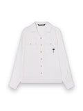 PALM ANGELS PALM TREE BOWLING SHIRT OFF WHITE - BLACK