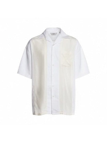 PRADA CAMP COLLAR SHIRT WHITE POCKET