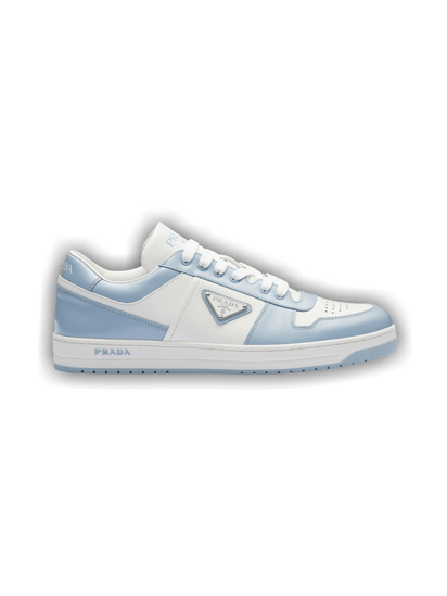 PRADA CLASSIC LOW LOGO LIGHT BLUE SNEAKERS