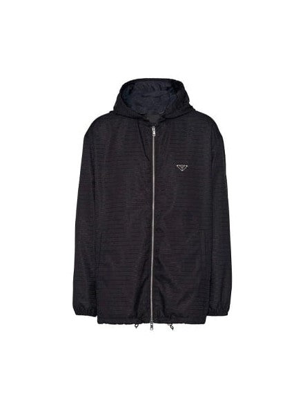 PRADA LOGO ALL OVER NYLON ZIP UP PRADA The Hype Company