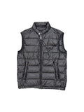 PRADA PLAQUE PUFFER MINI LOGO VEST BLACK PRADA The Hype Company