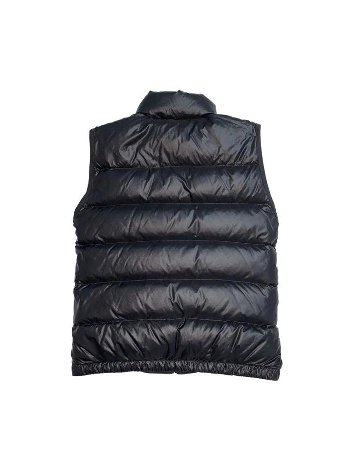 PRADA PLAQUE PUFFER MINI LOGO VEST BLACK PRADA The Hype Company