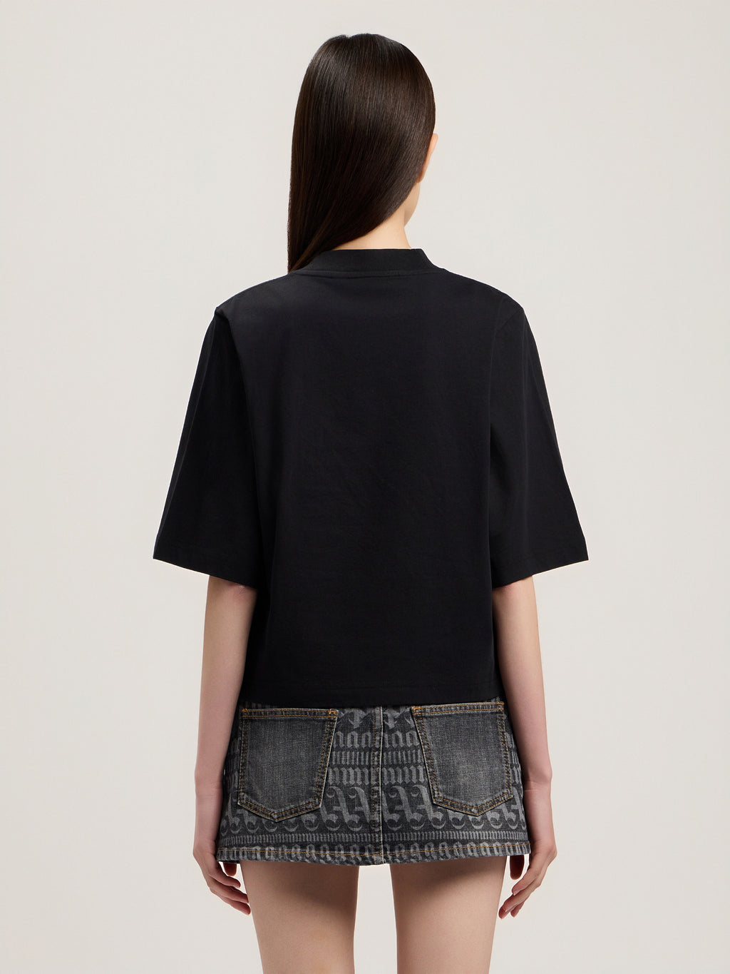 PALM ANGELS BEAR BOXY T-SHIRT BLACK BROWN — vista 5