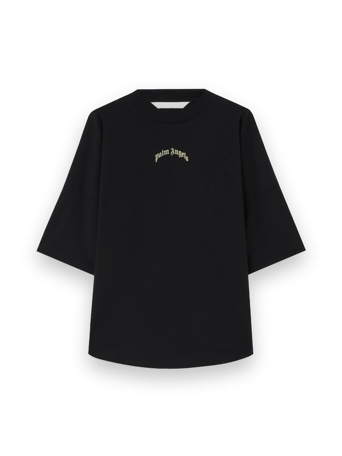 PALM ANGELS CURVED LOGO OVER T-SHIRT BLACK TOFU