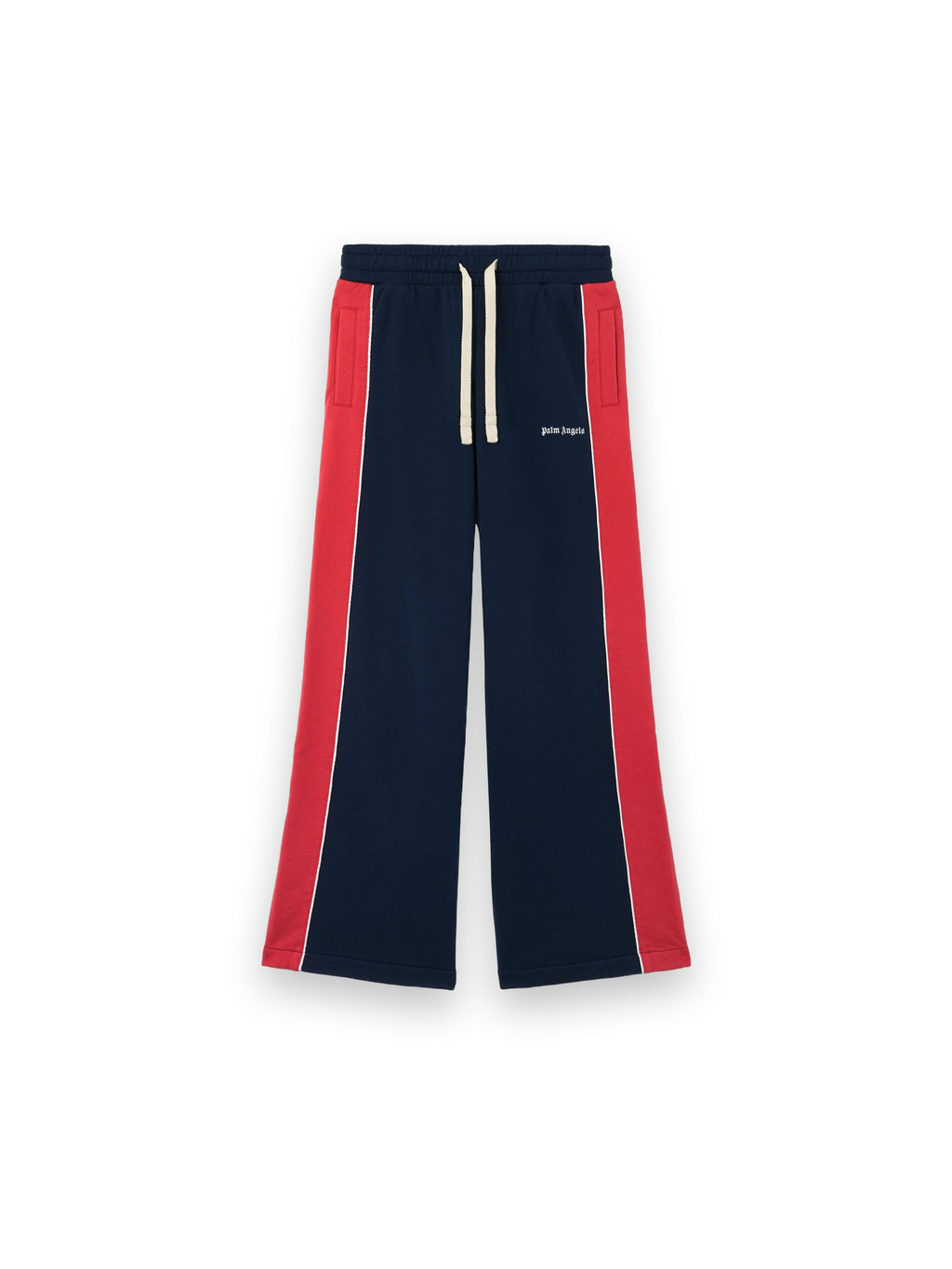 PALM ANGELS CLASSIC LOGO SWEATPANTS NAVY BLUE RED