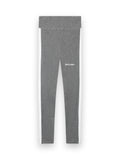 PALM ANGELS TRAINING TRACK LEGGINGS MELANGE GREY WHITE