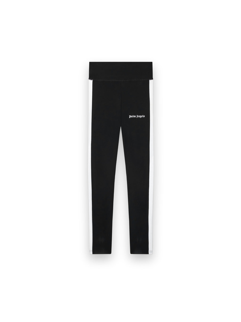 PALM ANGELS TRAINING TRACK LEGGINGS BLACK WHITE