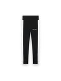 PALM ANGELS TRAINING TRACK LEGGINGS BLACK WHITE
