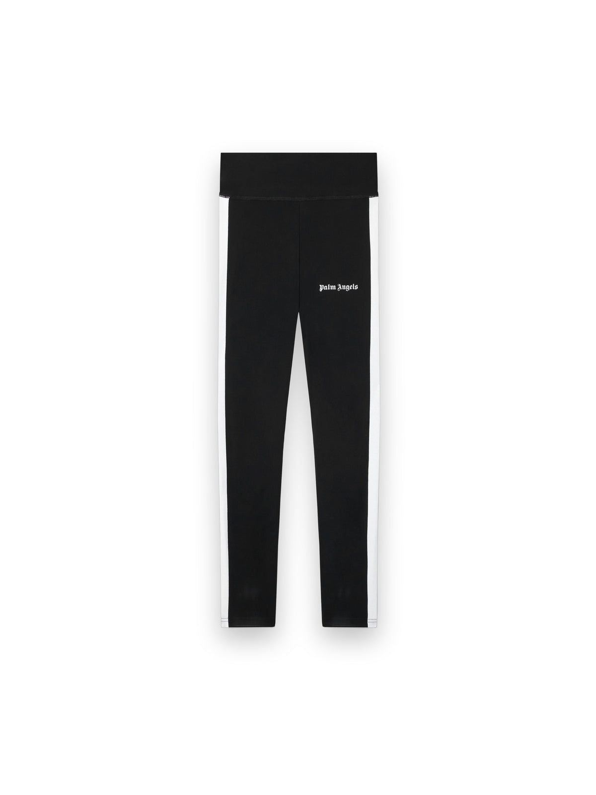 PALM ANGELS TRAINING TRACK LEGGINGS BLACK WHITE