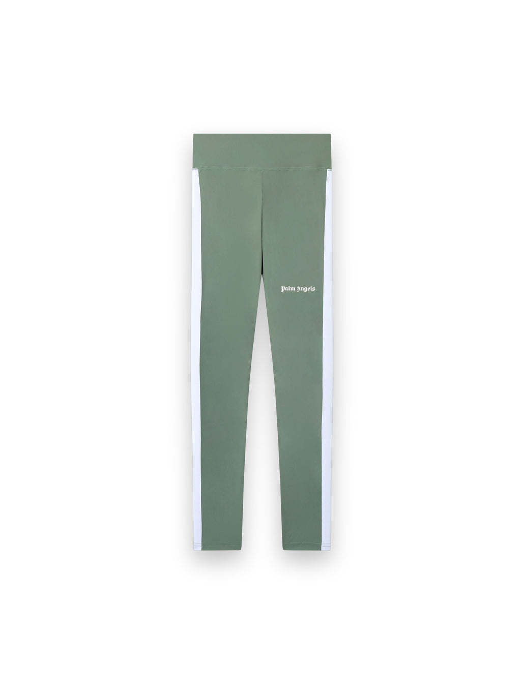 PALM ANGELS TRAINING TRACK LEGGINGS SAGE WHITE