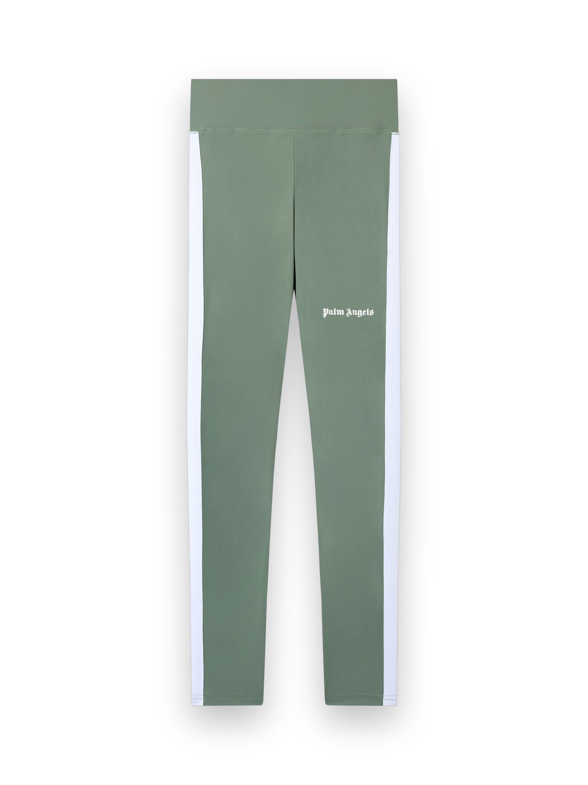 PALM ANGELS TRAINING TRACK LEGGINGS SAGE WHITE