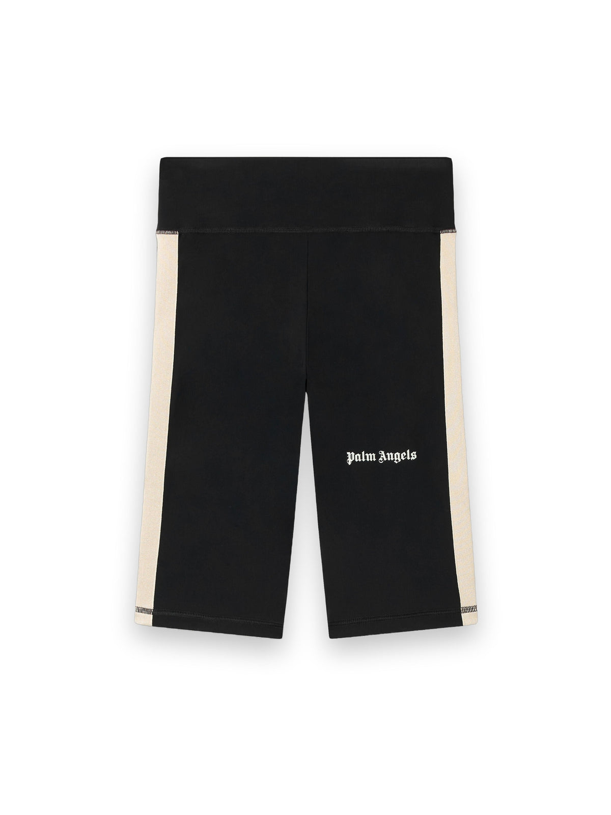 PALM ANGELS TRAINING TRACK CYCLIST BLACK OFF WHITE