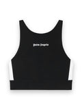 PALM ANGELS TRAINING TRACK TOP BLACK WHITE