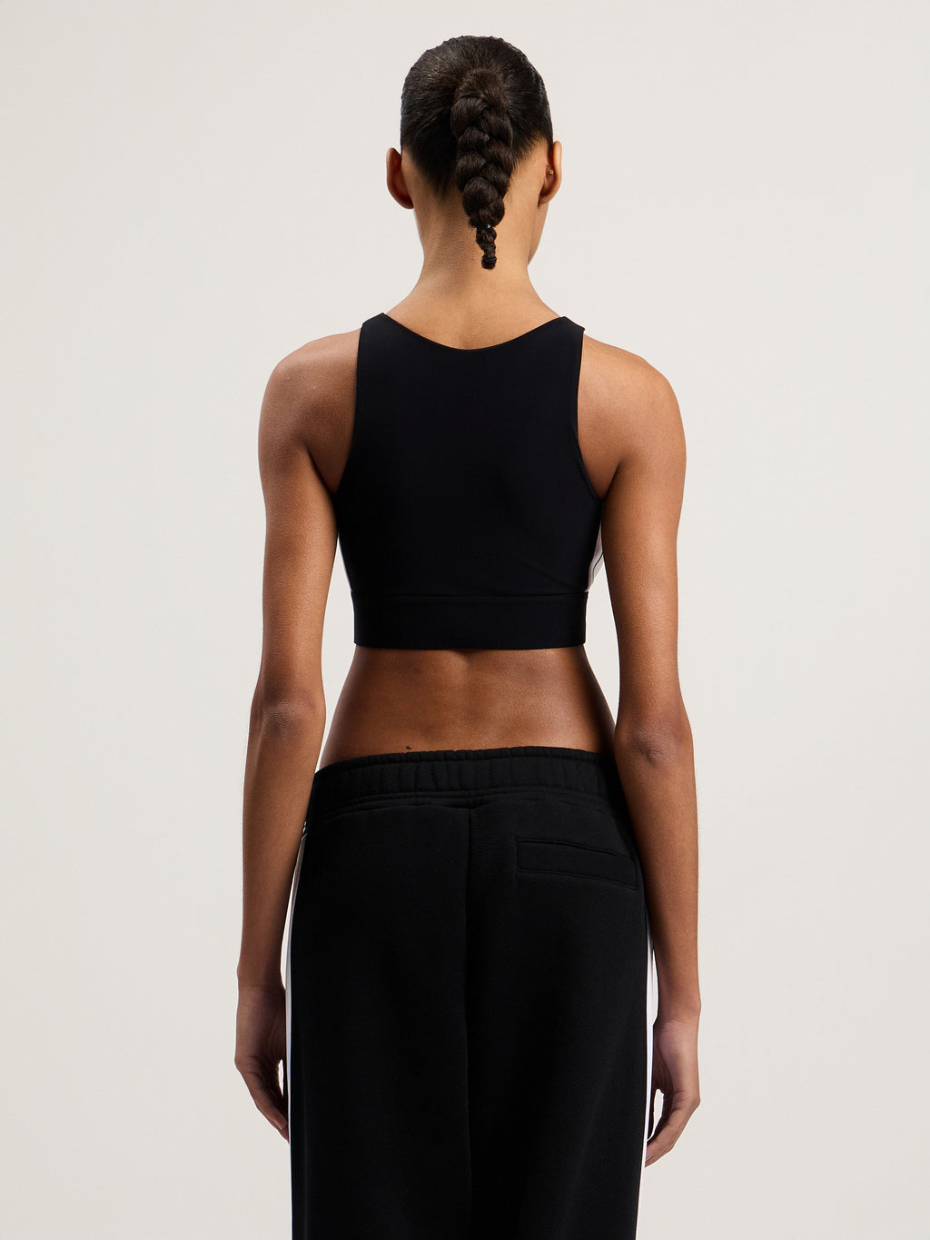 PALM ANGELS TRAINING TRACK TOP BLACK WHITE — vista 5