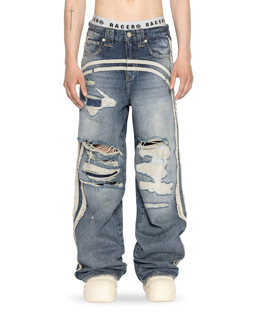 RACER WORLDWIDE BLUE TRACK JEANS