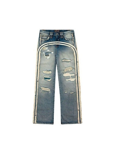 RACER WORLWIDE BLUE TRACK JEANS RACERWORLDWIDE The Hype Company