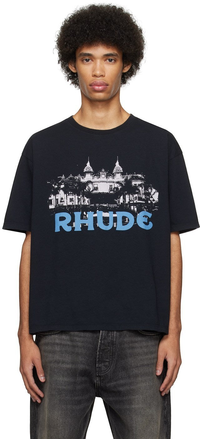 RHUDE CASINO T-SHIRT BLACK