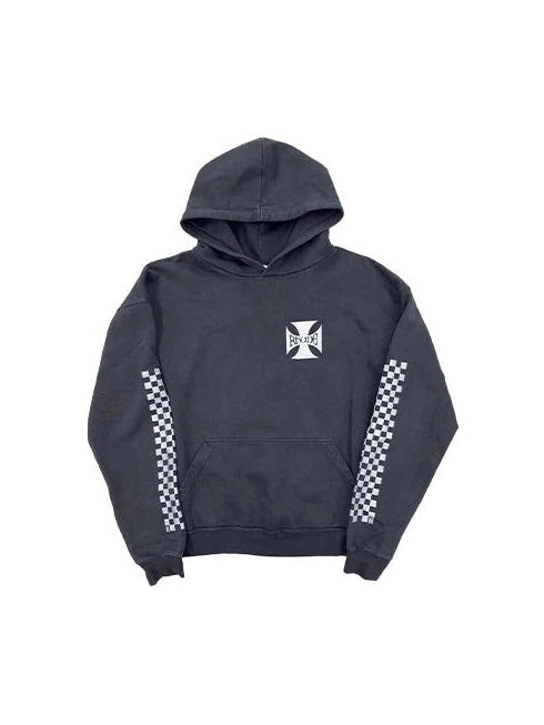 RHUDE CLASSIC CHECKER BLACK HOODIE RHUDE The Hype Company