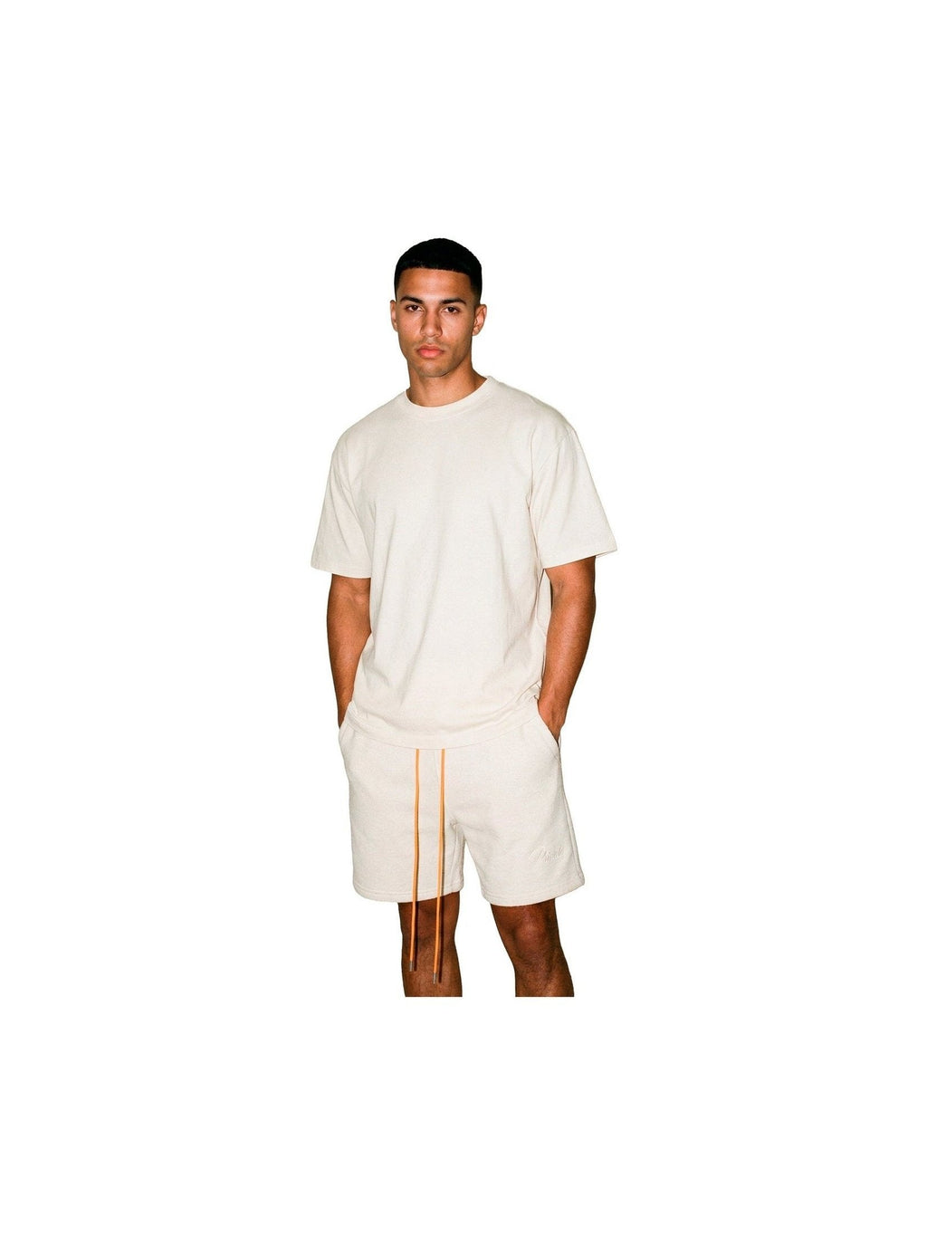 RHUDE CLASSIQUE SWEAT SHORT OATMEAL