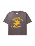 RHUDE DERBY PRINT LOGO GREY TEE RHUDE The Hype Company