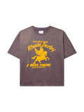 RHUDE DERBY PRINT LOGO GREY TEE RHUDE The Hype Company