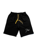 RHUDE EMBROIDERD LOGO BLACK SWEATSHORT RHUDE The Hype Company