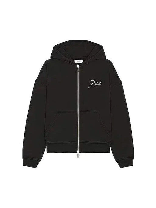 RHUDE EMBROIDERED LOGO BLACK ZIP UP RHUDE The Hype Company