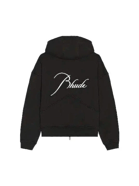 RHUDE EMBROIDERED LOGO BLACK ZIP UP RHUDE The Hype Company