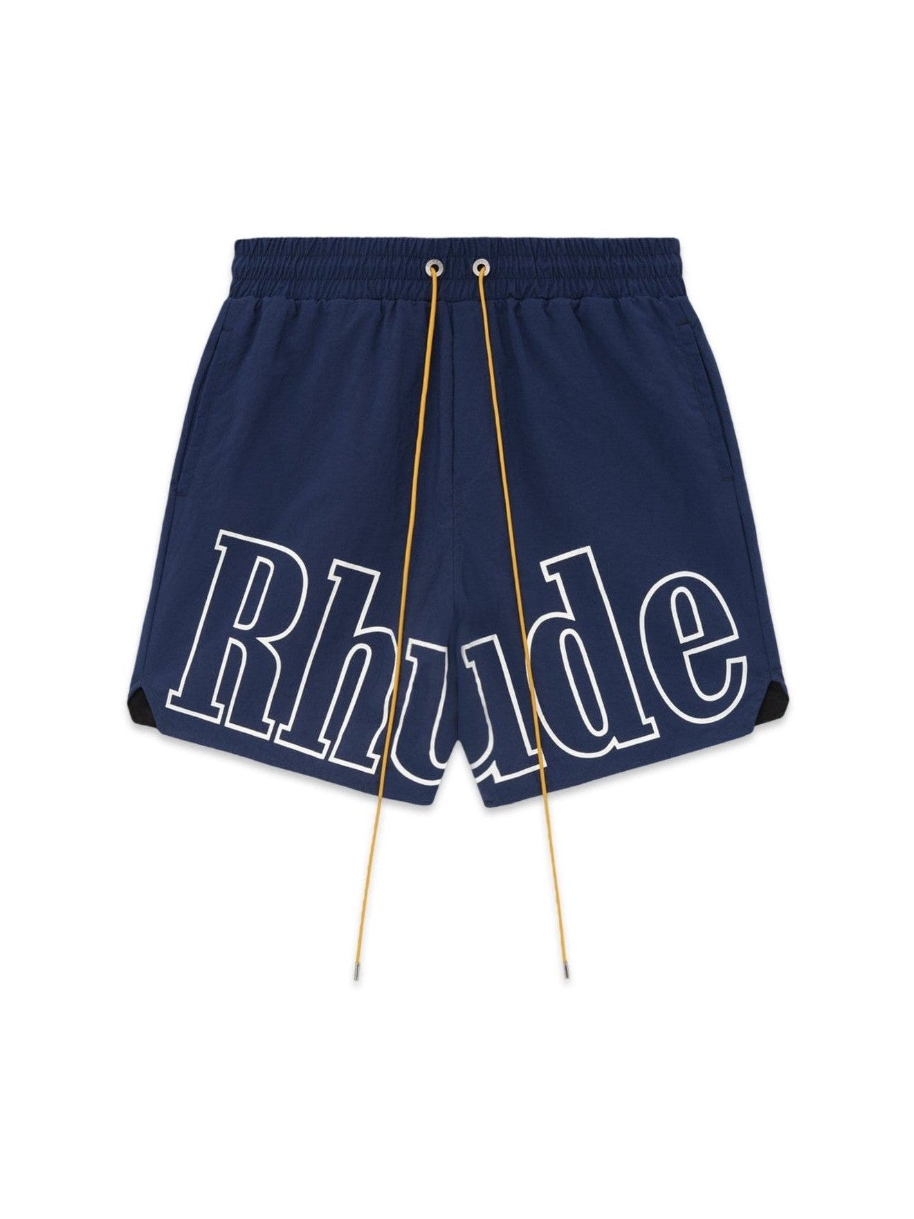 RHUDE FRONT LOGO SHORTS BLUE