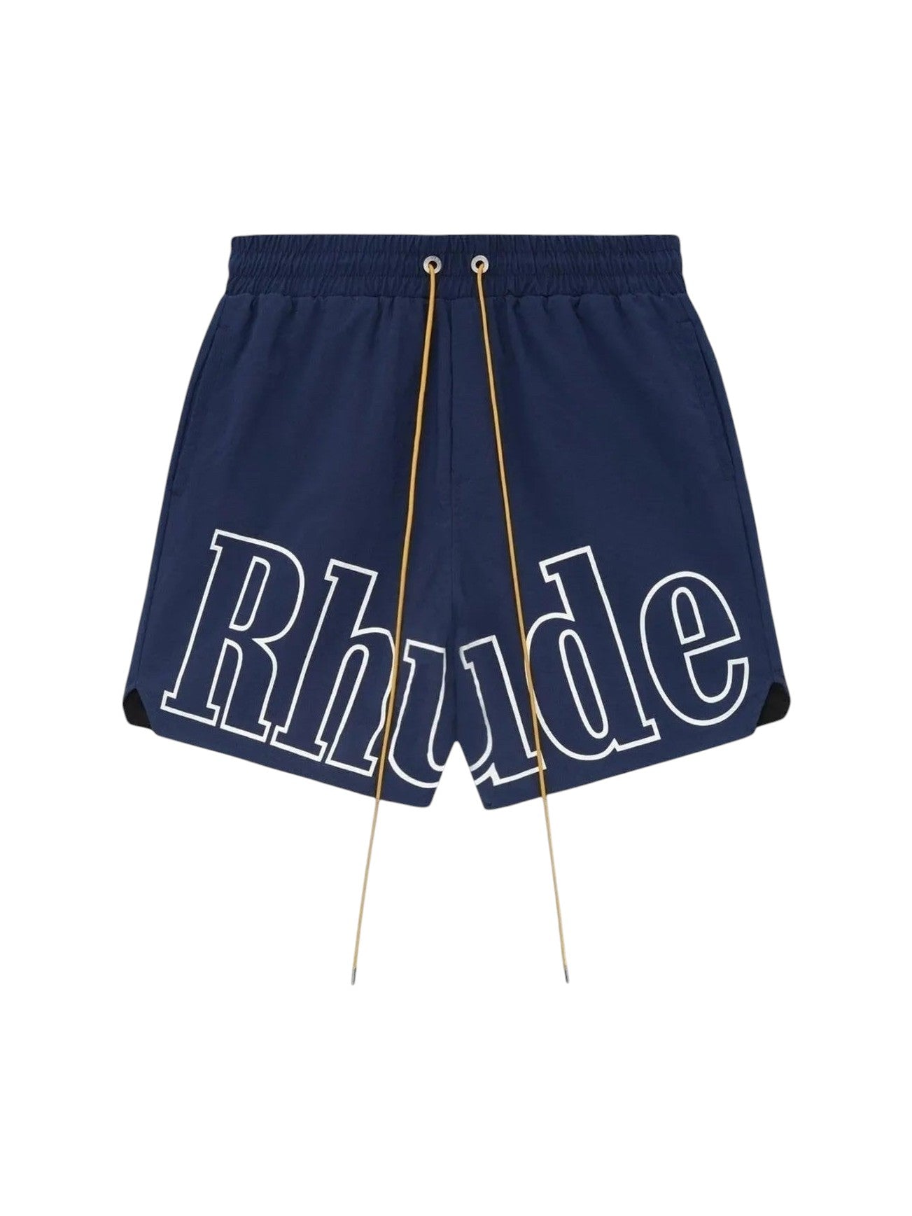 RHUDE FRONT LOGO SHORTS BLUE