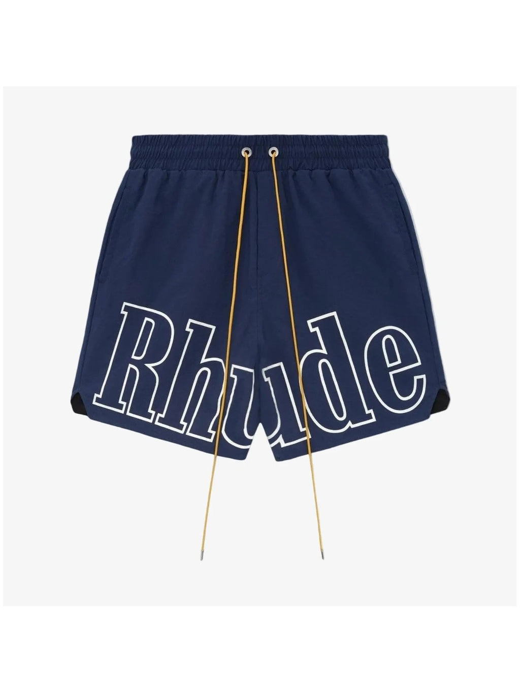 RHUDE FRONT LOGO SHORTS BLUE