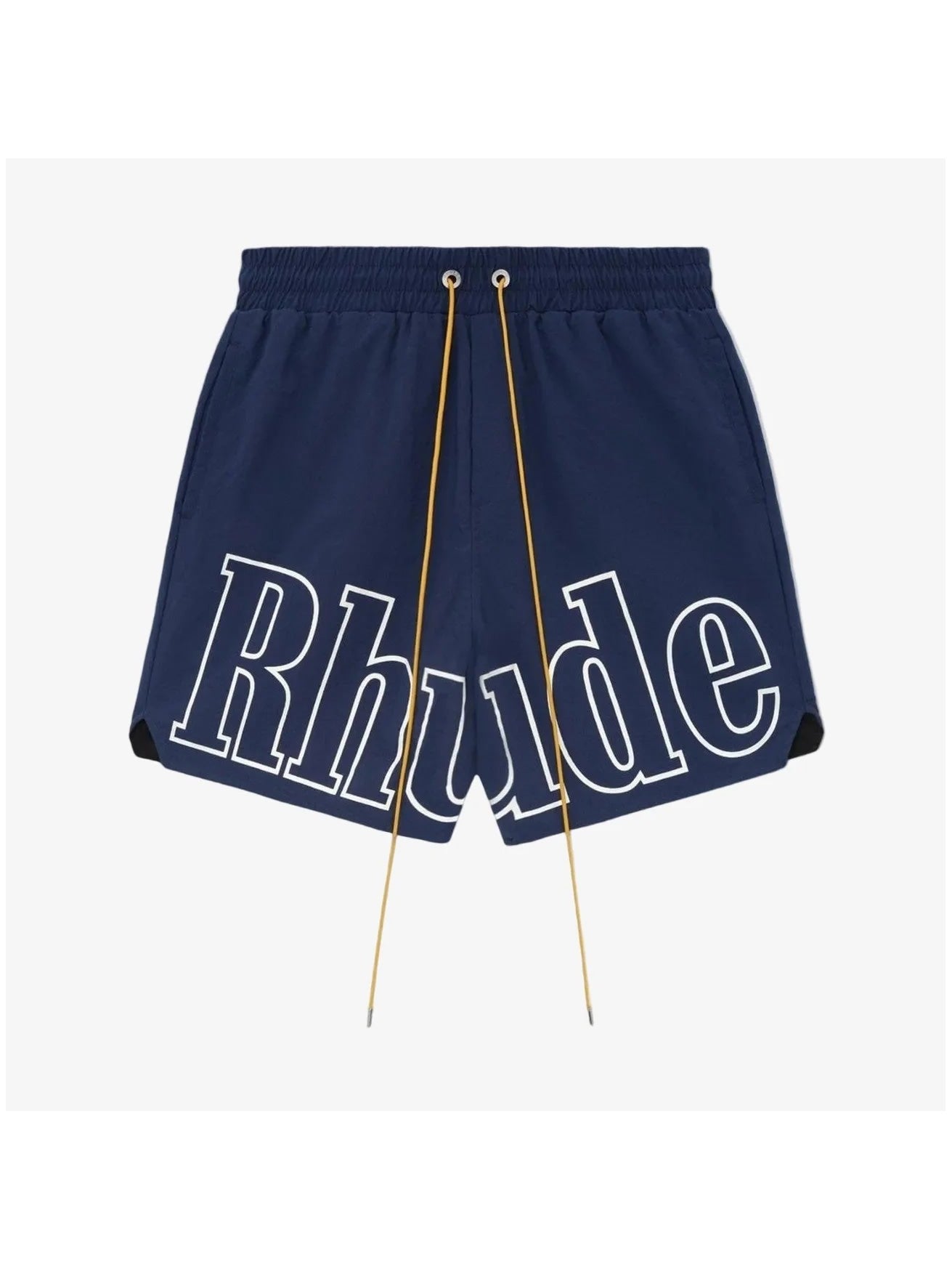 RHUDE FRONT LOGO SHORTS BLUE