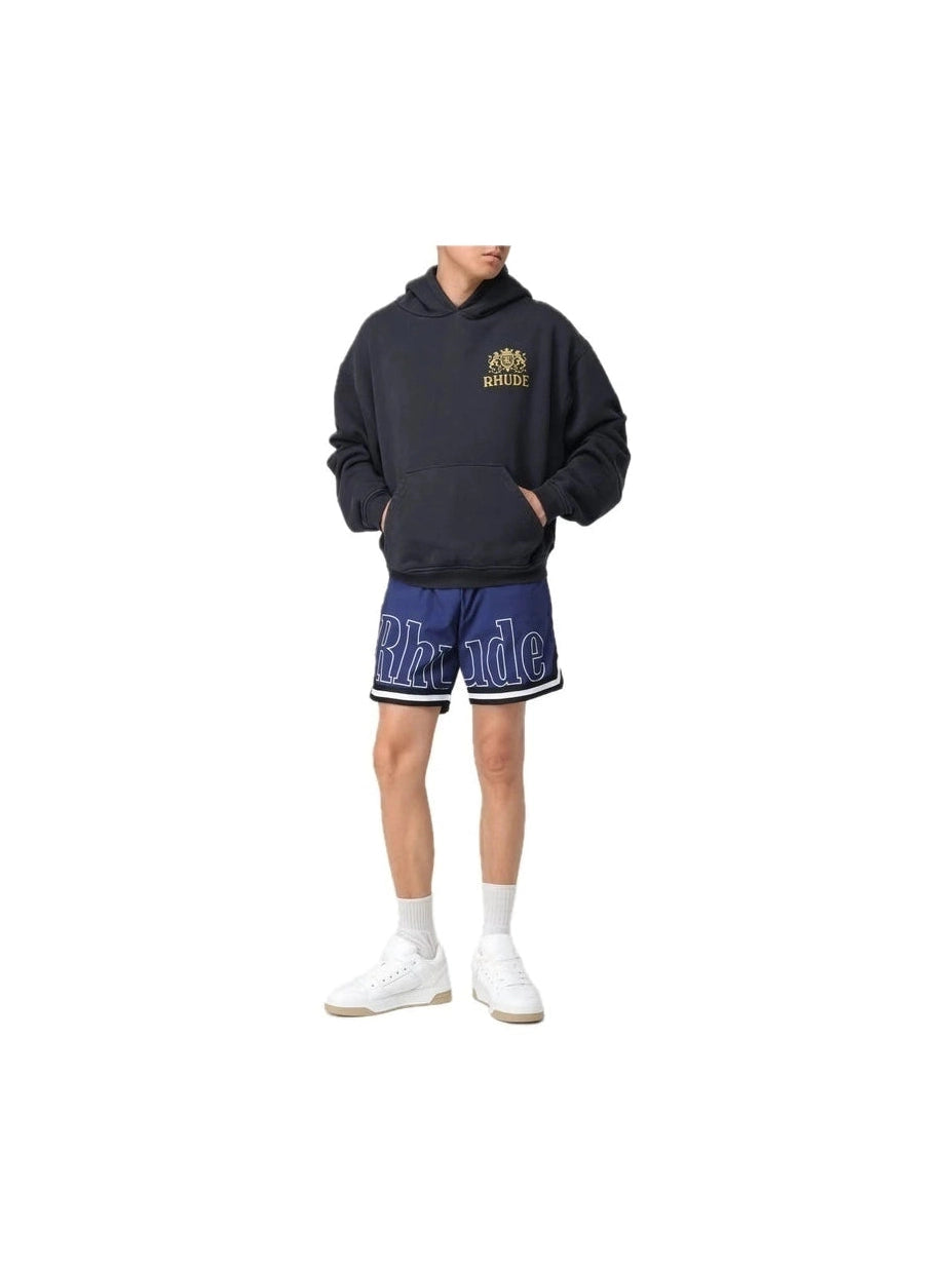 RHUDE FRONT LOGO SHORTS BLUE RHUDE The Hype Company
