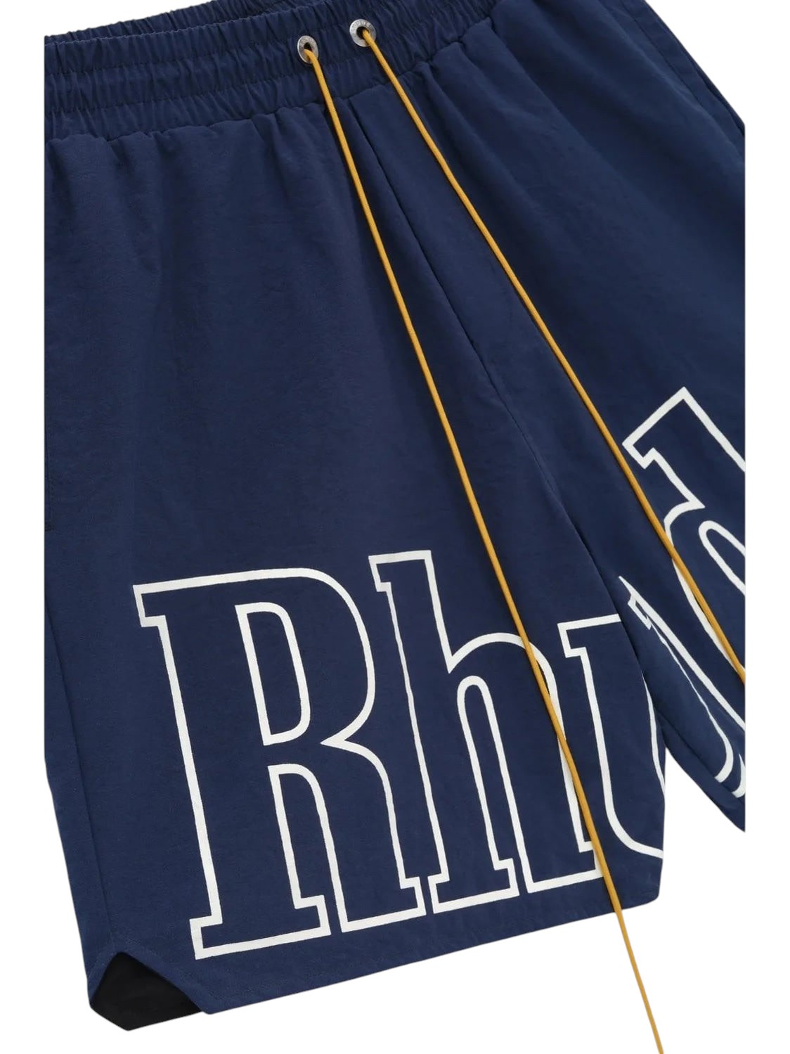 RHUDE FRONT LOGO SHORTS BLUE