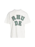 RHUDE PAISLEY LOGO WHITE TEE RHUDE The Hype Company
